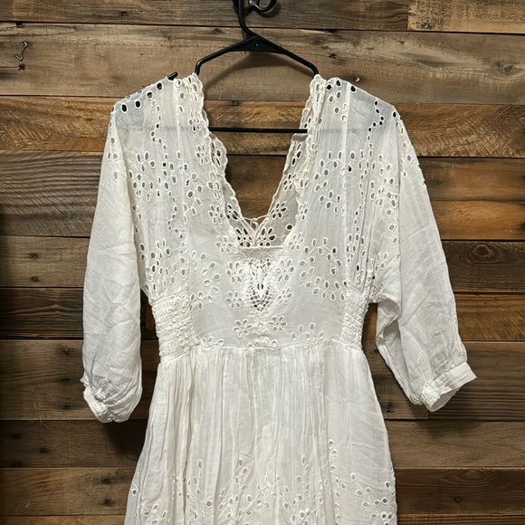 Free People white lace mini dress - Picture 1 of 5